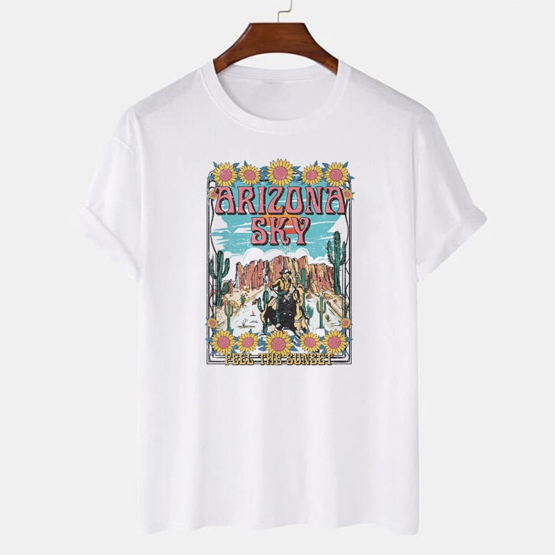 Camiseta con gráfico del desierto de Arizona