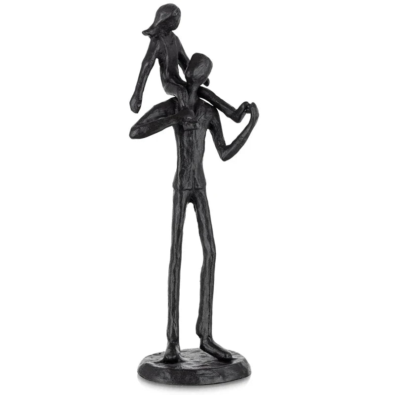 Vater Tochter Eisenfigur Geschenk