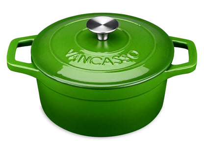 4L Cast Iron Soup Pot With Lid