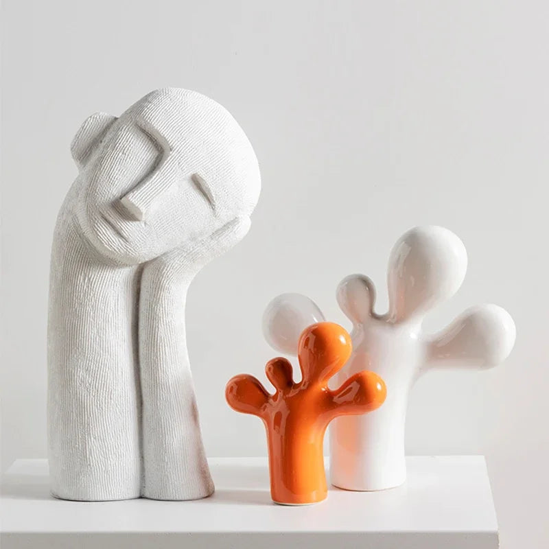 Nordic Style Thinking Head Sculpture