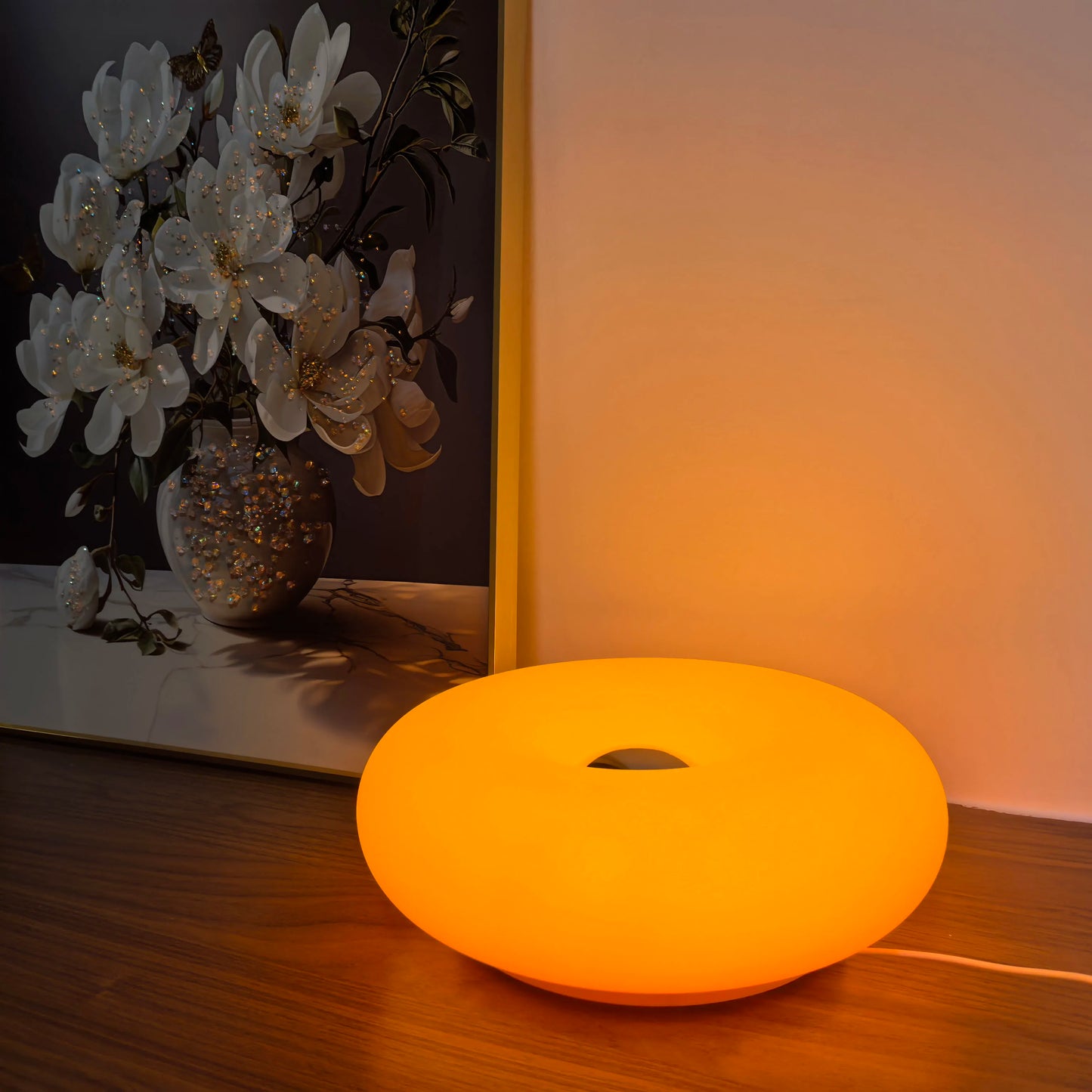 Modern Bauhaus Donut Touch & Remote Control Table Lamp