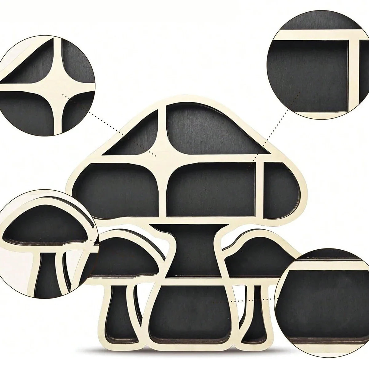 Verzaubertes Pilz-Kristallregal