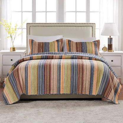 Lucy Boho Stripe Bedding Set