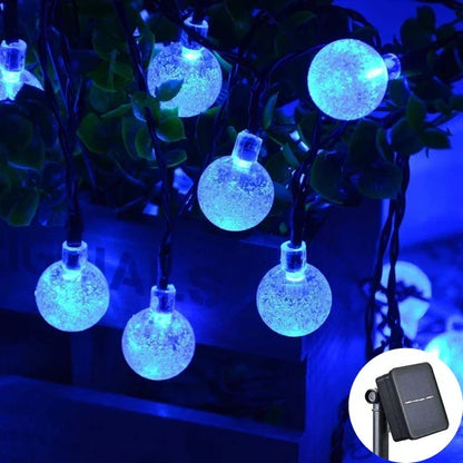 Solar LED Globe String Lights