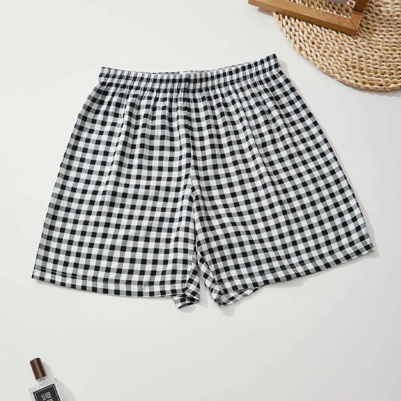 Viscora Floral Check Shorts