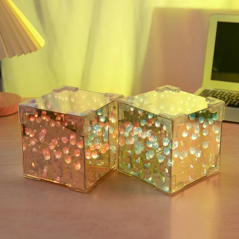 Lampe Cube De Mer Tulipe Bricolage