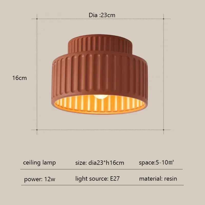 Cream Color Ceiling Light