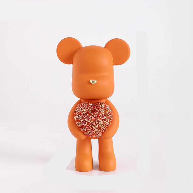 Nordic Rose Bear Figurine