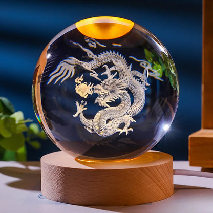 12 Chinese Zodiac Crystal Ball Light