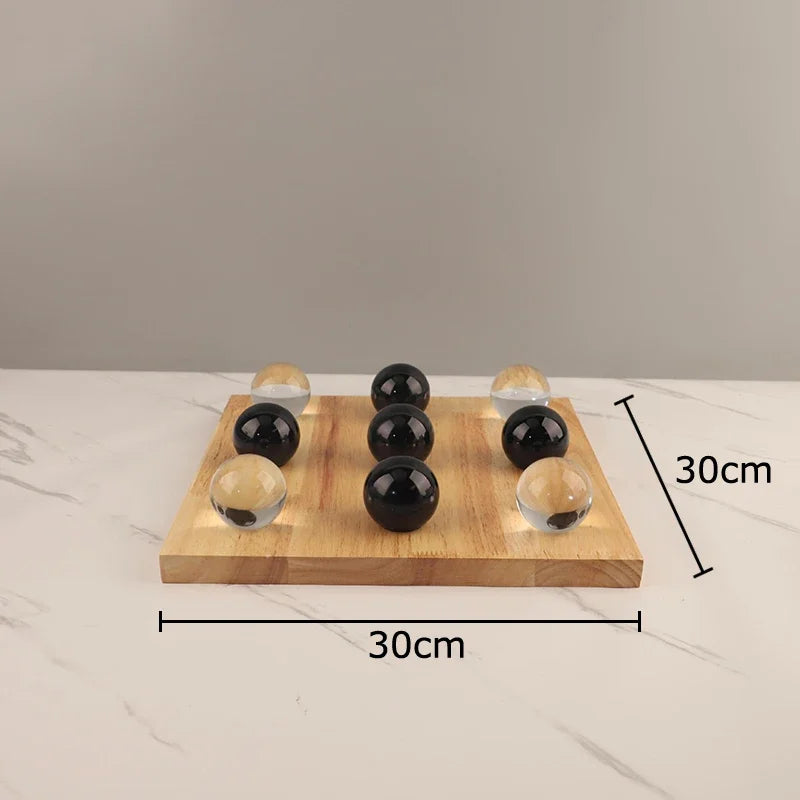 Minimalist Crystal Tic-Tac-Toe Game