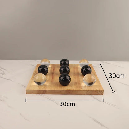 Minimalist Crystal Tic-Tac-Toe Game