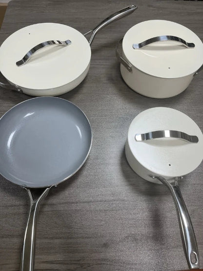 8-teiliges antihaftbeschichtetes Kochgeschirr-Set