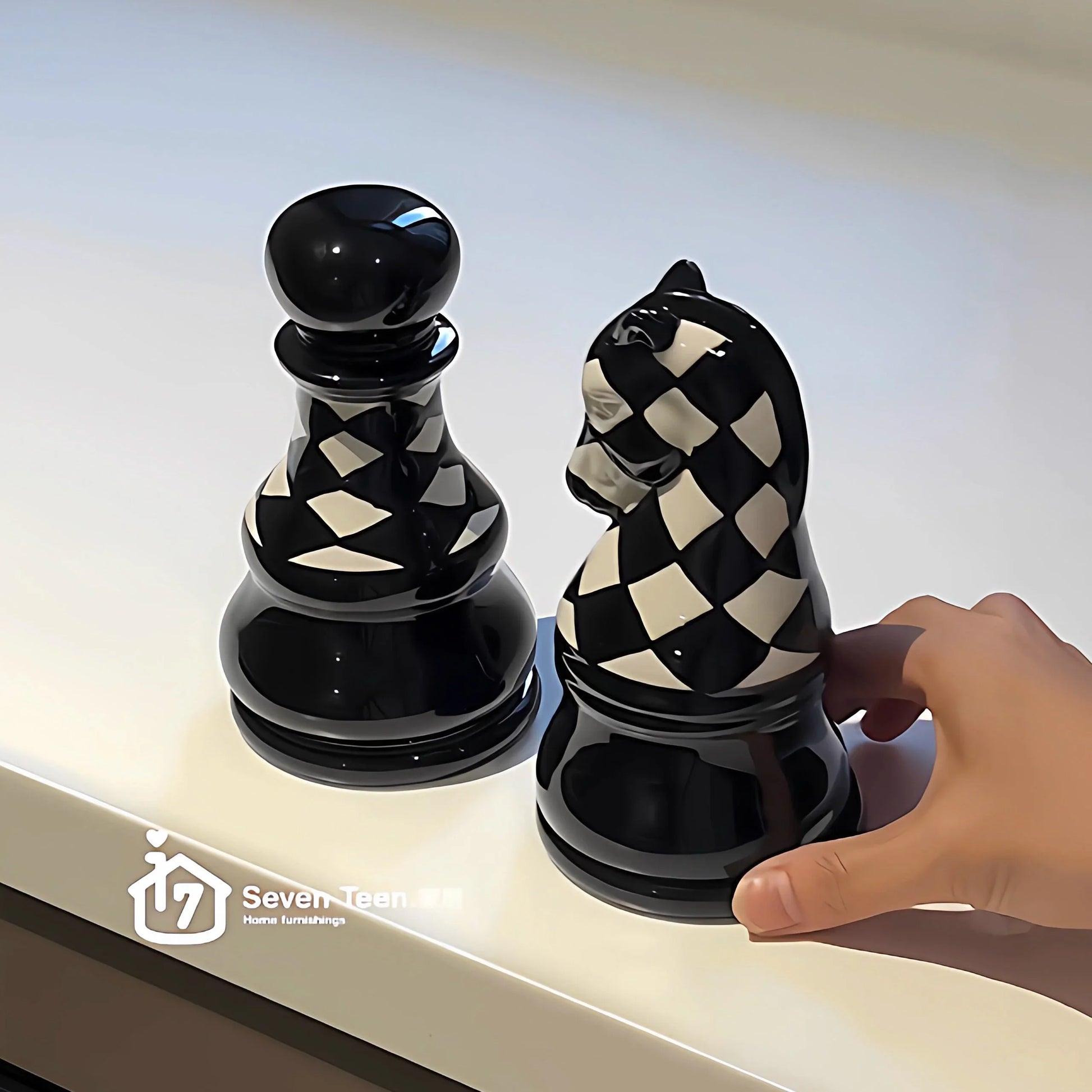 Ceramic Chess Piece Toothpick Holder - Luxury Desktop Decor Ceramic Decor Home decor Toothpick holder