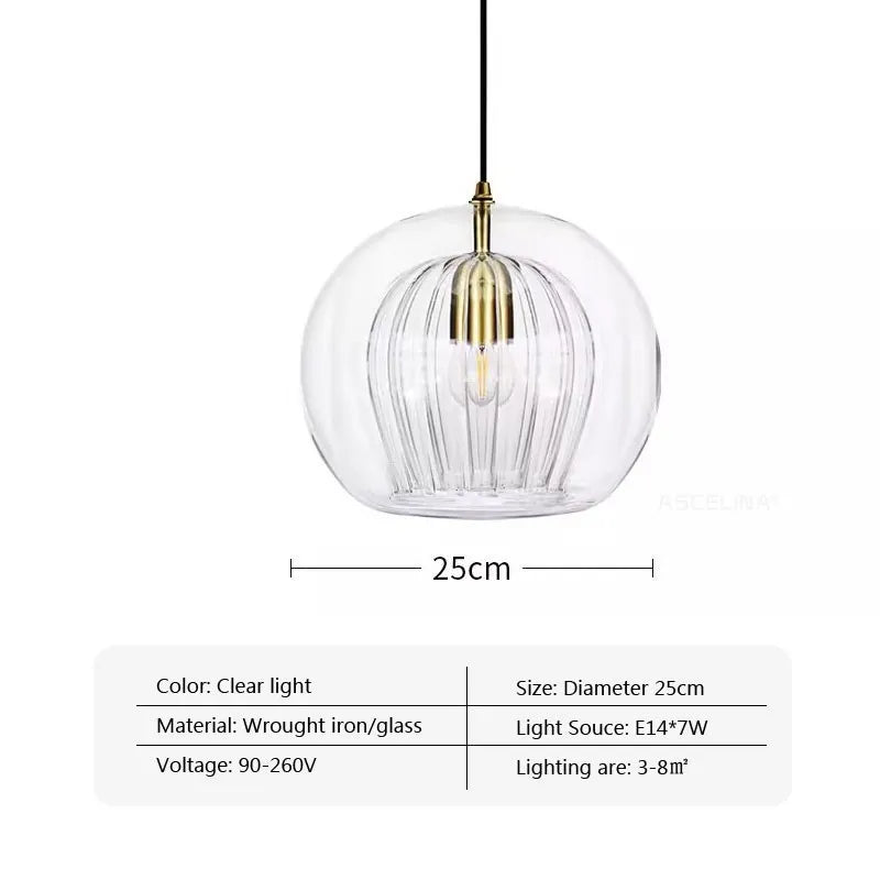 Nordic Double Glass Pendant Light