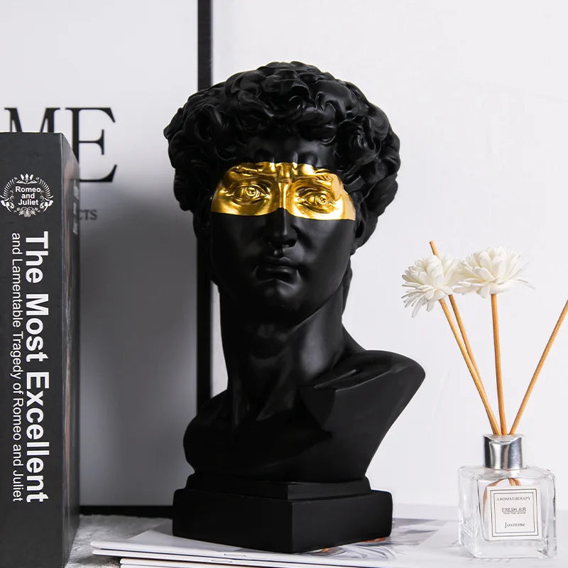 David Head Resin Statue