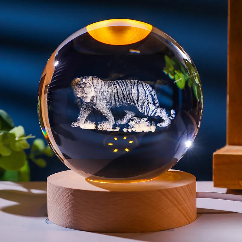 12 Chinese Zodiac Crystal Ball Light