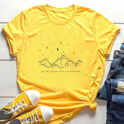 Dreams That Are Answered Mountain Sky T-Shirt