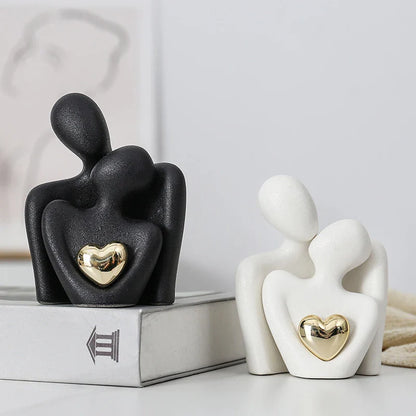 Golden Heart Bond Expression Sculpture