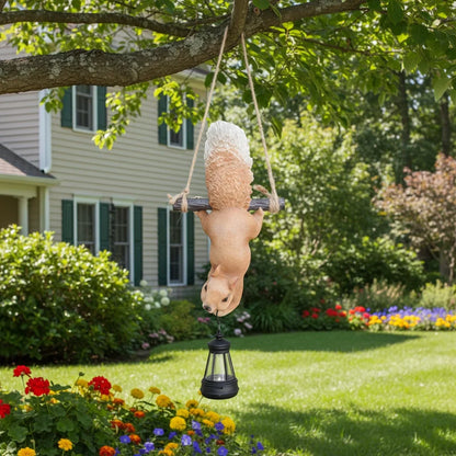 Oakglow Garden Squirrel Solar Statue