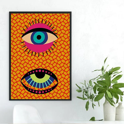 Abstract Eye Quotes Canvas Art