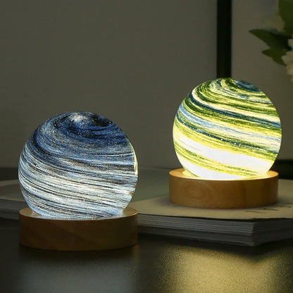 Crystal Ball Planet Night Light