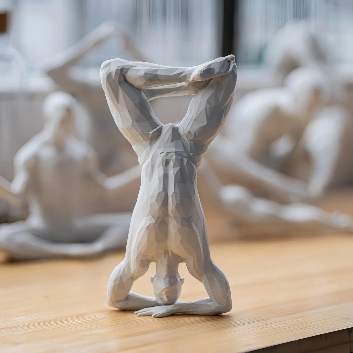 Minimalist 3D Printed Yoga Pose Figurine