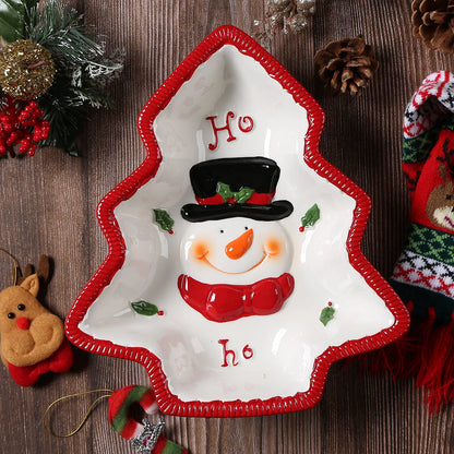 3D Hand-Painted Christmas Plates