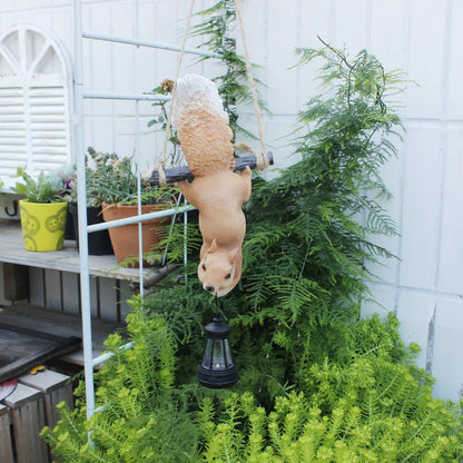 Oakglow Garden Squirrel Solar Statue