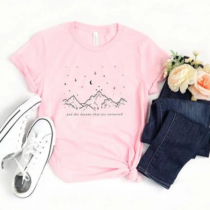 Dreams That Are Answered Mountain Sky T-Shirt