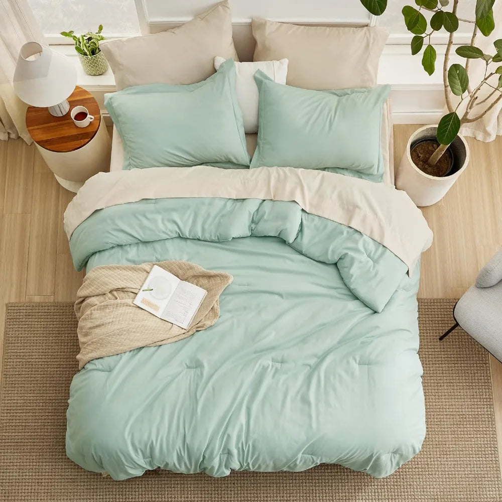 Sage Green Duvet Cover Set