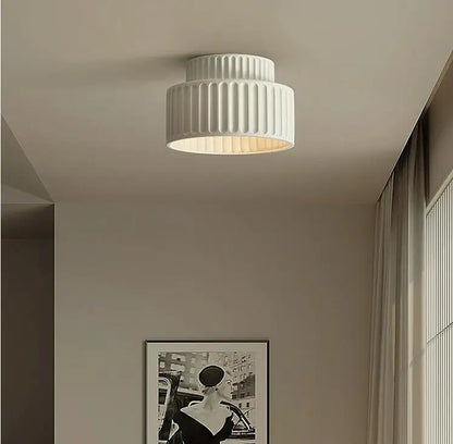 Cream Color Ceiling Light