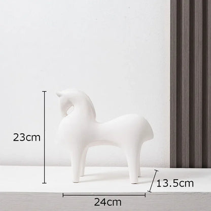 Modern Minimalist Horse Figurines