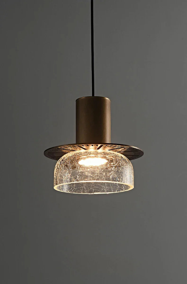 LumiVerre Cracked Glass Pendant