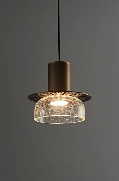 LumiVerre Cracked Glass Pendant