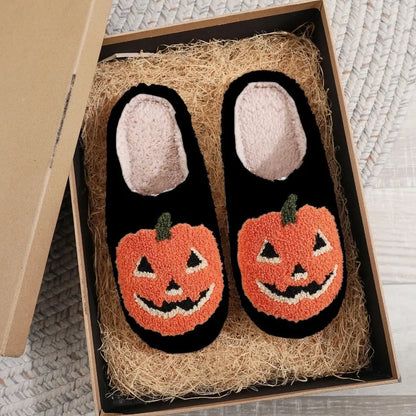 Pumpkin Halloween Slippers