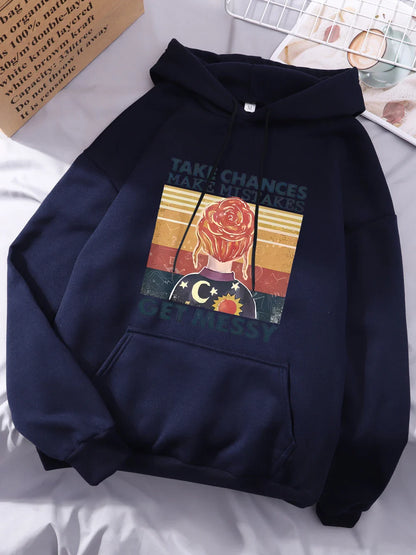 Gehen Sie Risiken ein, machen Sie Fehler, werden Sie chaotisch Hoodie