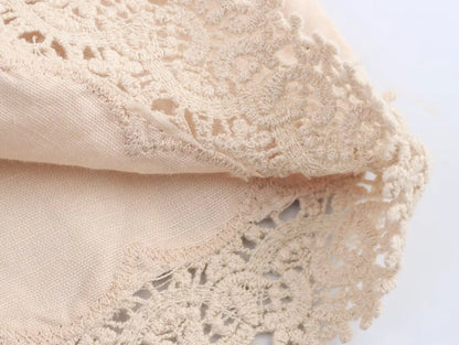 FloréaEase Drawstring Embroidery Shorts