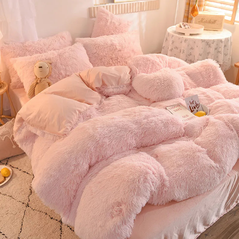 Soft Plush Winter Duvet Cover Set