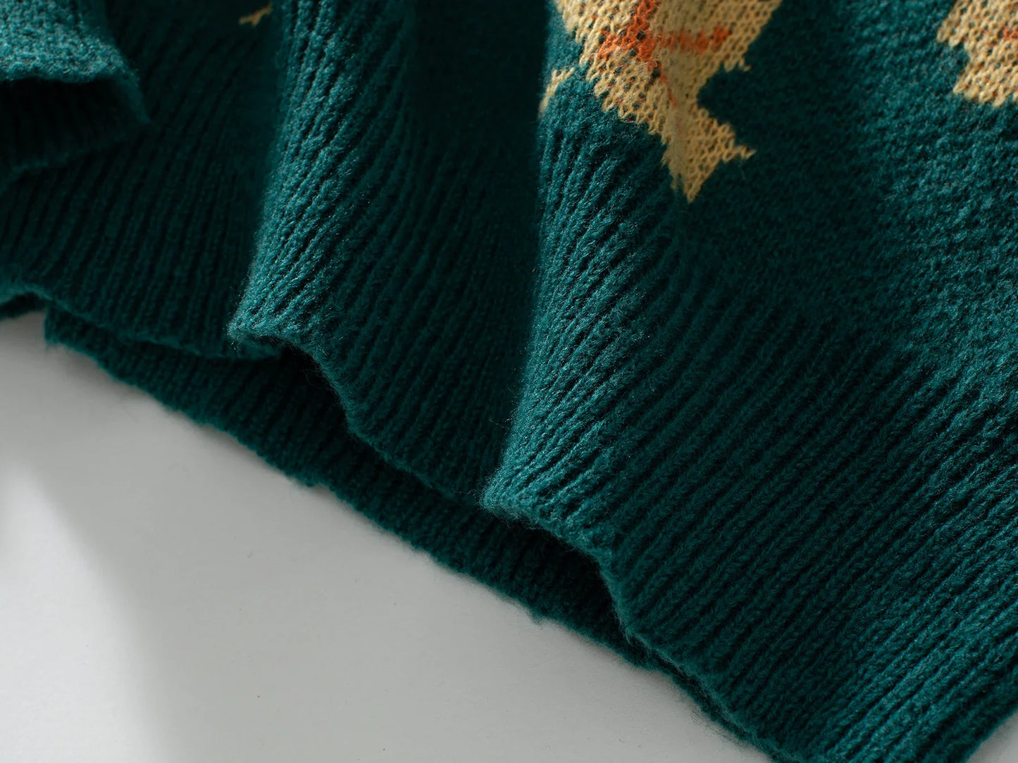 Autumn Maple Leaf Knitted Sweater