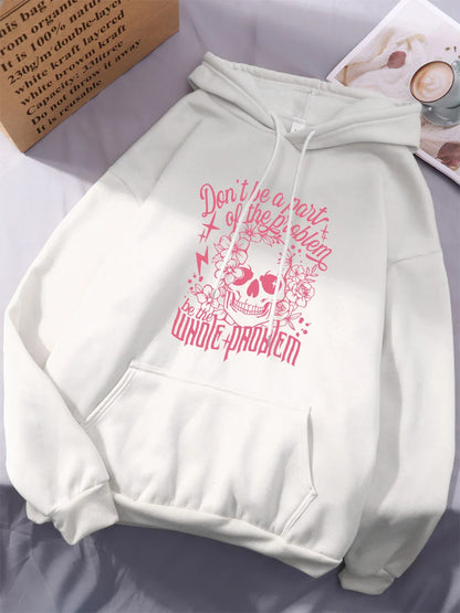 Sei nicht Teil des Problems Hoodie