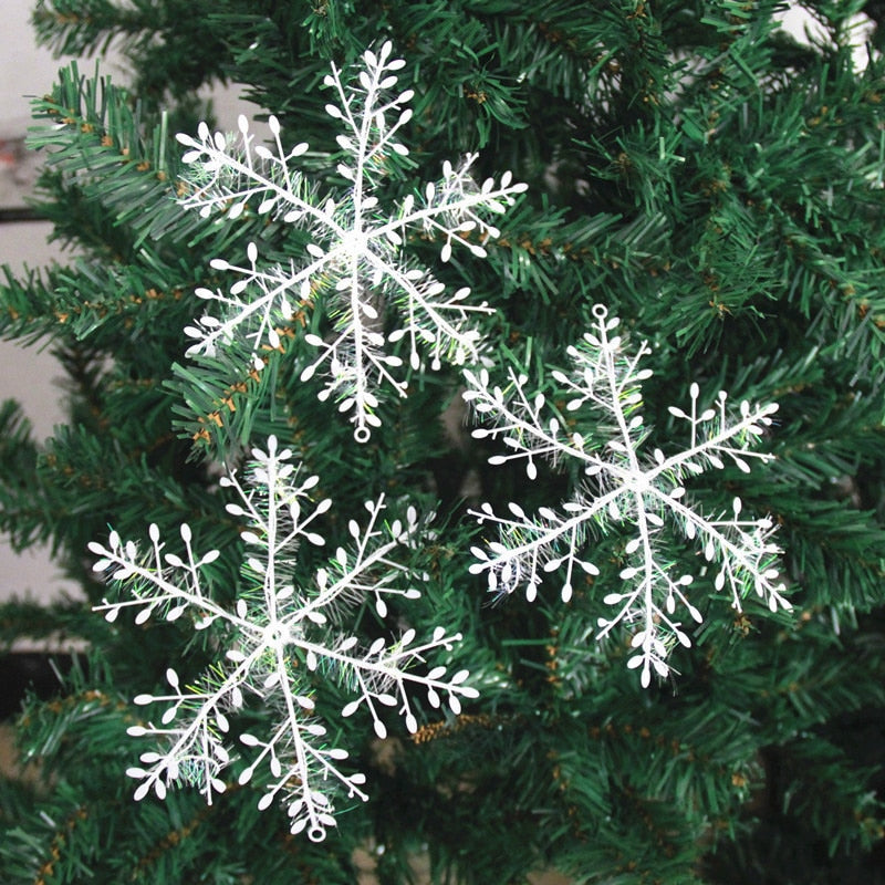 Confete de flocos de neve artificiais de Natal