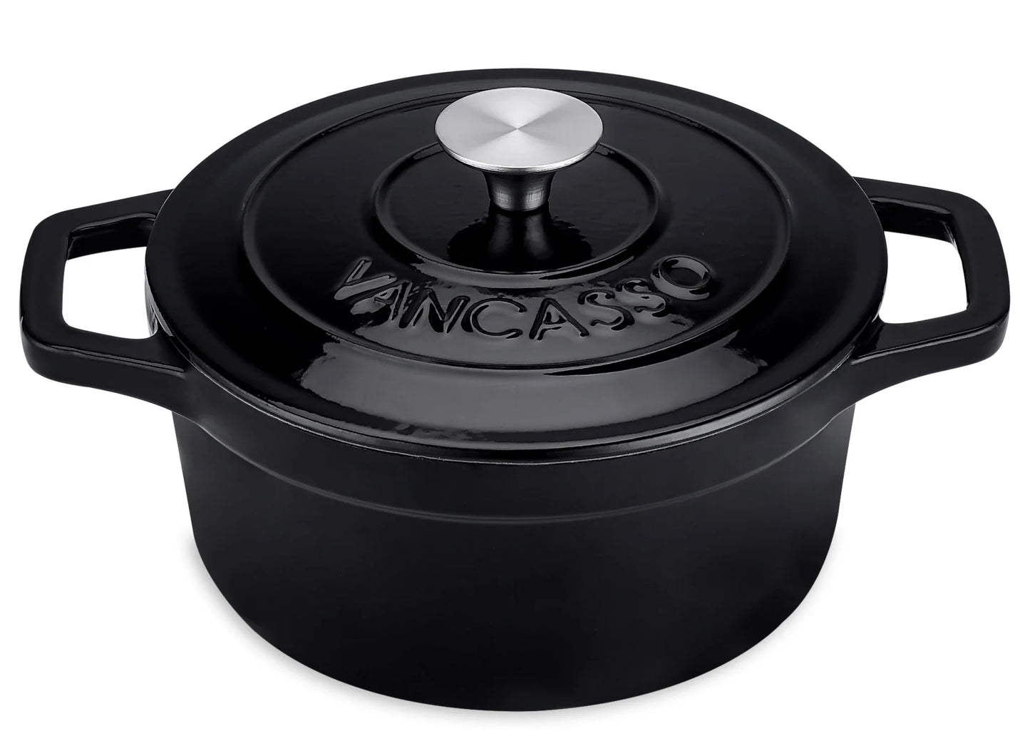 4L Cast Iron Soup Pot With Lid