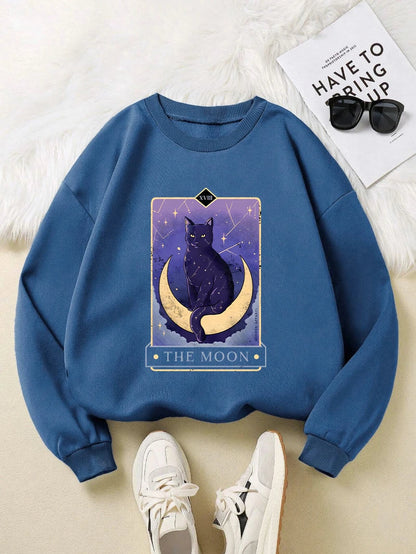 Sweat-shirt Carte de Tarot de la Lune