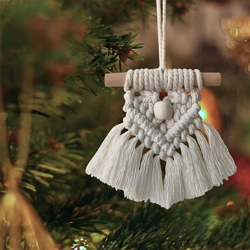 Macrame Christmas Tree Decor