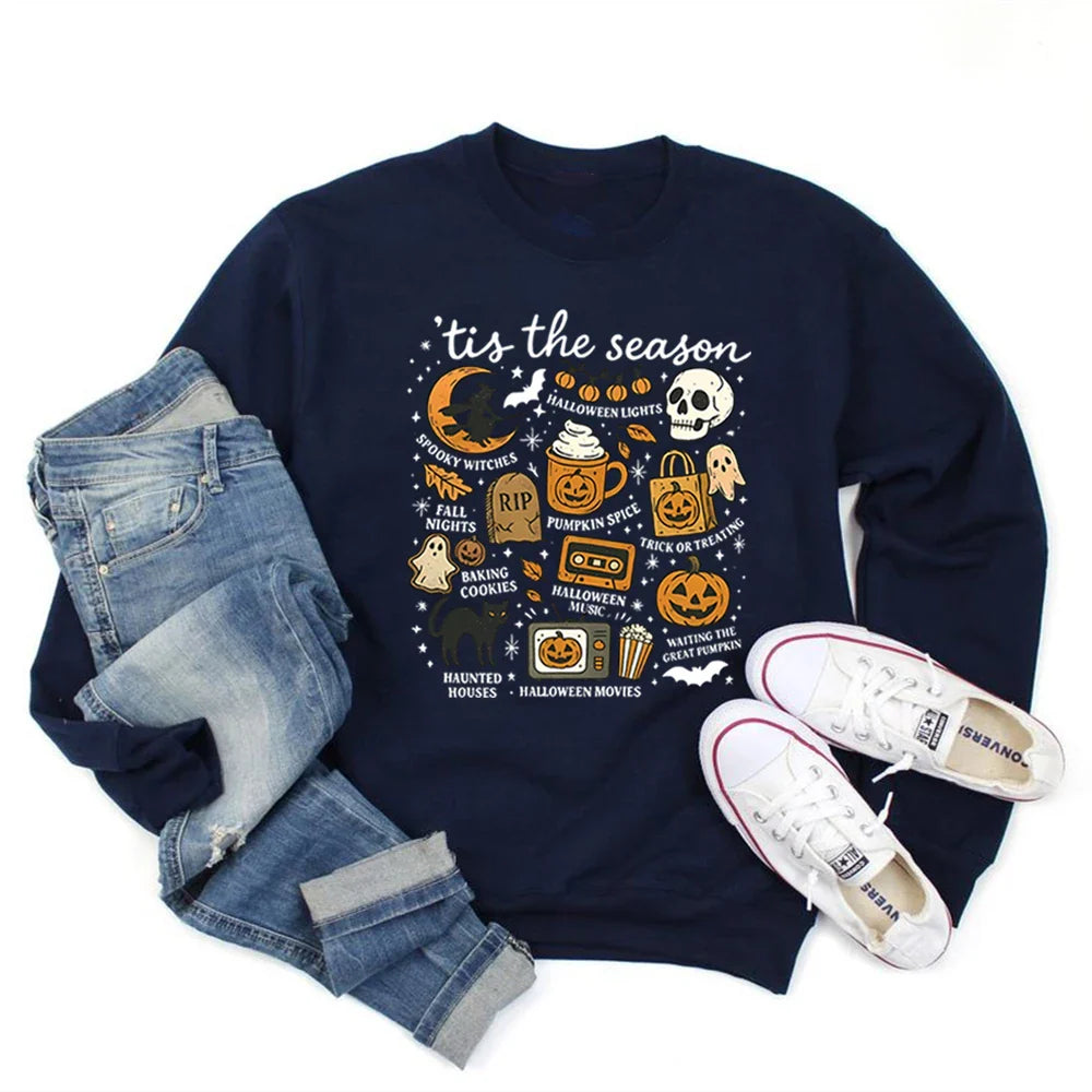 Tis The Season Retro Halloween Sweatshirt