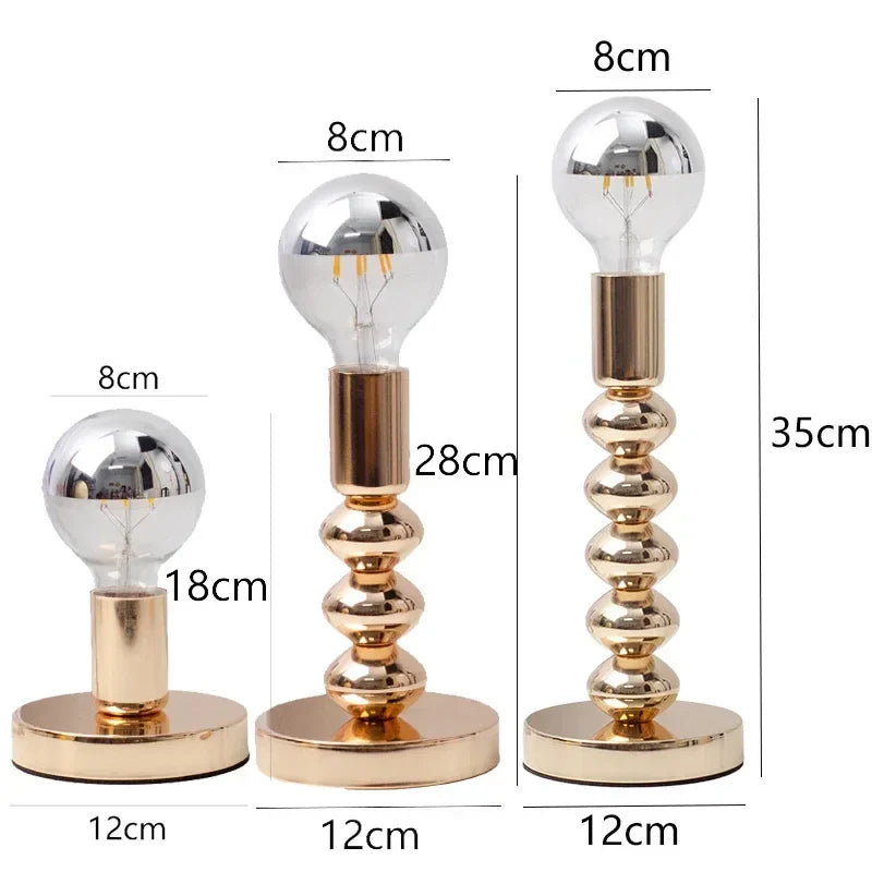 Chrome Bauhaus LED Table Lamp