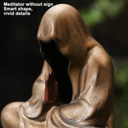 Meditative Monk Incense Burner