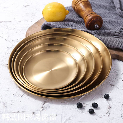 Golden Stainless Steel Storage Tray