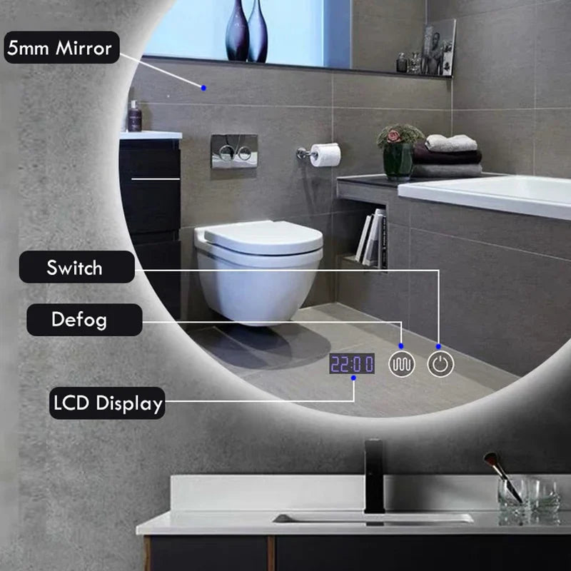Luminous Halo Smart Mirror
