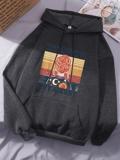 Gehen Sie Risiken ein, machen Sie Fehler, werden Sie chaotisch Hoodie